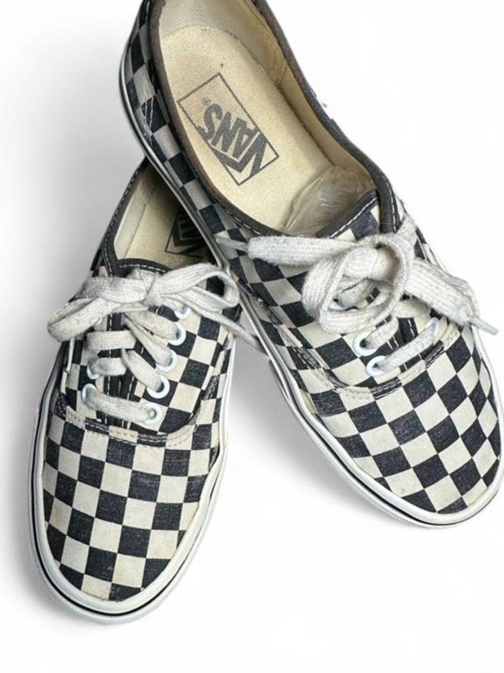 Vans Authentic Checkerboard Canvas Skate Sneakers Women’s 8.5 Men’s 7